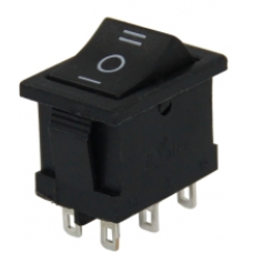   IC-123-6P ON-OFF-ON Mini Işıksız Anahtar