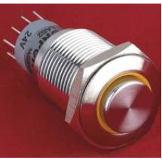 LAS2-GQH-11Z 16 mm IP67 Metal LED'li Kalıcı Buton 